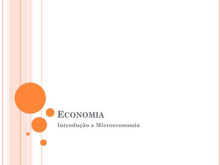 Introdução a Microeconomia