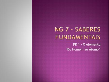 NG 7 – Saberes Fundamentais