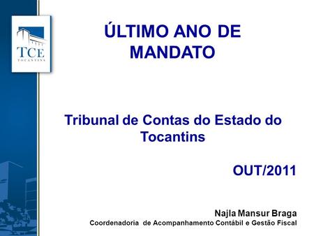 Tribunal de Contas do Estado do Tocantins