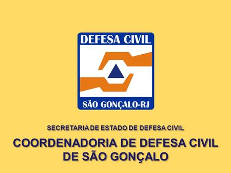 COORDENADORIA DE DEFESA CIVIL DE SÃO GONÇALO