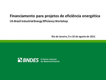Financiamento para projetos de eficiência energética