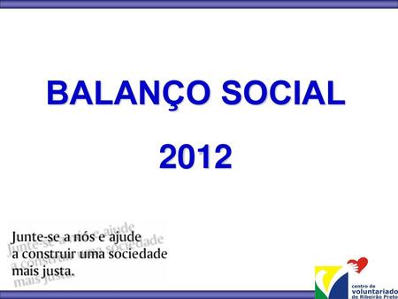 BALANÇO SOCIAL 2012.