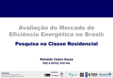 Reinaldo Castro Souza DEE & IEPUC; PUC-Rio Workshop: