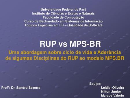 Universidade Federal de Pará