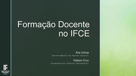 Formação Docente no IFCE