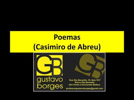 Poemas (Casimiro de Abreu)
