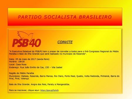 PARTIDO SOCIALISTA BRASILEIRO