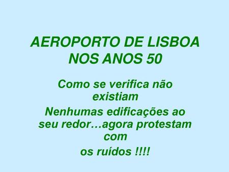 AEROPORTO DE LISBOA NOS ANOS 50