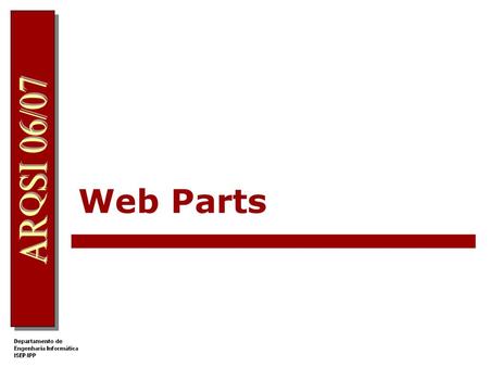 Web Parts.
