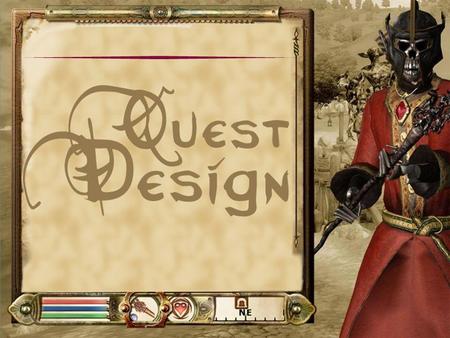 Definições Quest é uma jornada através de um lugar fantástico simbólico, no qual um protagonista ou jogador coleta objetos e conversa com personagens,