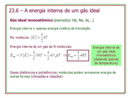 Exemplos da primeira lei da termodinamica