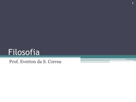 Prof. Everton da S. Correa