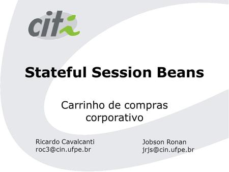 Stateful Session Beans