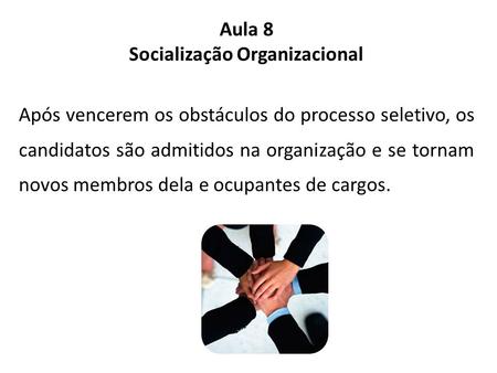 Socialização Organizacional
