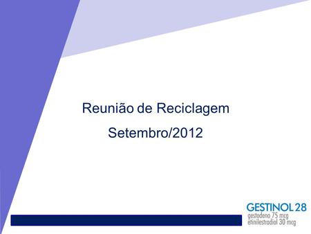 Reunião de Reciclagem Setembro/2012.