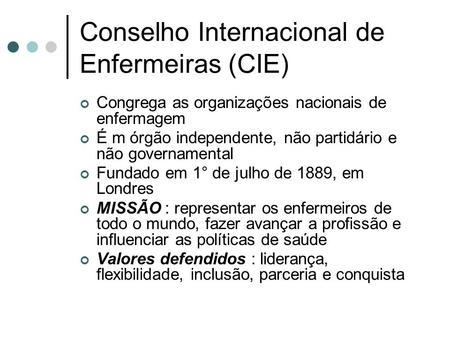 Conselho Internacional de Enfermeiras (CIE)