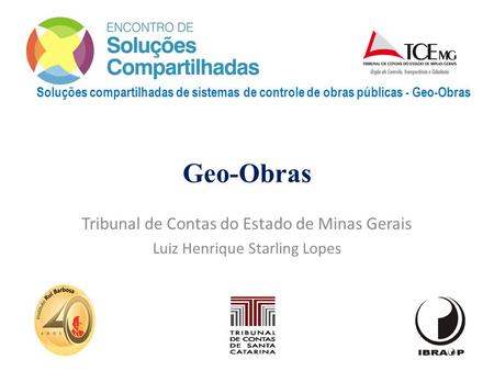 Geo-Obras Tribunal de Contas do Estado de Minas Gerais