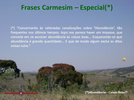 Frases Carmesim – Especial(*)