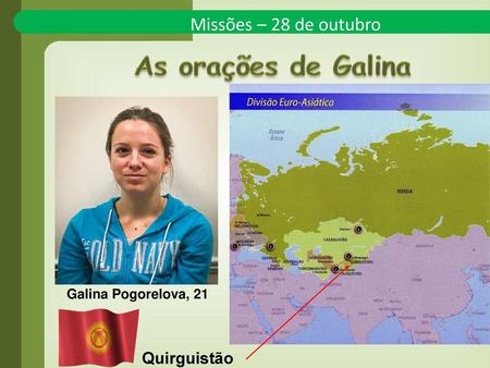 As orações de Galina Missões – 28 de outubro Quirguistão