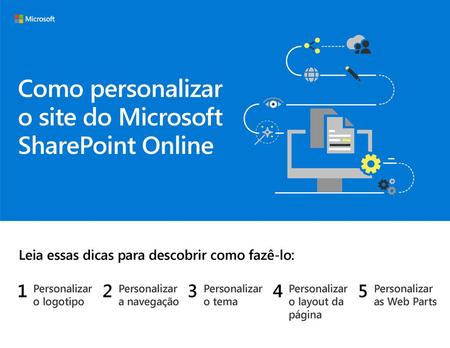 Como personalizar o site do Microsoft SharePoint Online