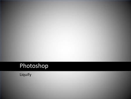 Photoshop Liquify. 1 – Abra a imagem ruiva.jpg 2 – Clique em Filter>Liquify.