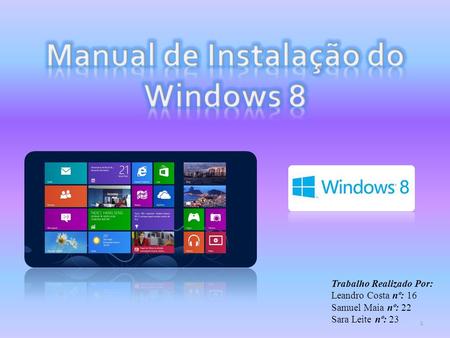 Manual de Instalação do Windows 8