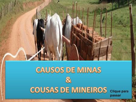 CAUSOS DE MINAS & COUSAS DE MINEIROS