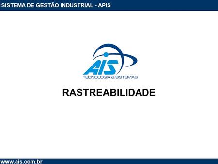 SISTEMA DE GESTÃO INDUSTRIAL - APIS