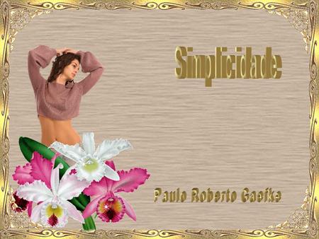 Simplicidade Paulo Roberto Gaefke.