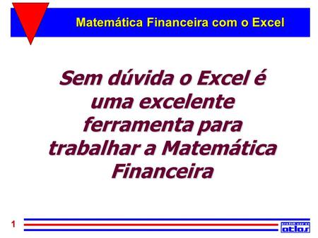Matemática Financeira com o Excel