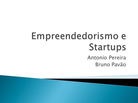Empreendedorismo e Startups
