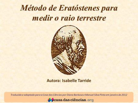 Método de Eratóstenes para medir o raio terrestre