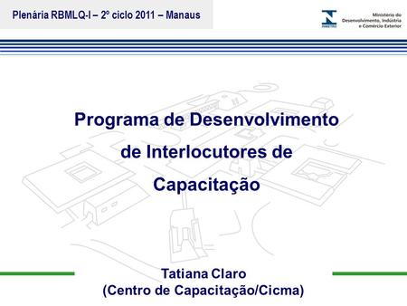 Programa de Desenvolvimento de Interlocutores de Capacitação
