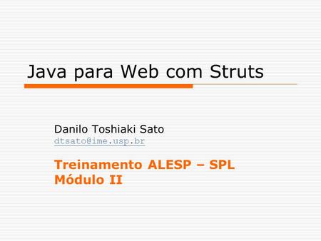 Java para Web com Struts