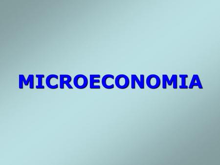 MICROECONOMIA.