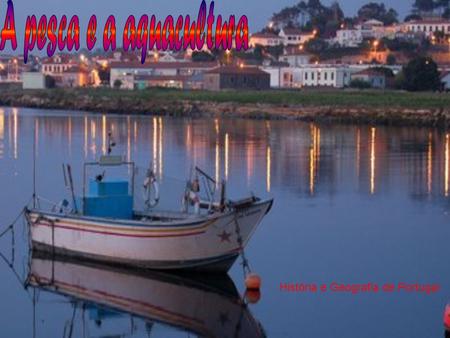 História e Geografia de Portugal. A pesca e as actividades a ela ligadas continuam a ter alguma importância na economia nacional. Porém, tem-se registado.