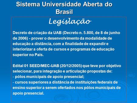 Sistema Universidade Aberta do Brasil
