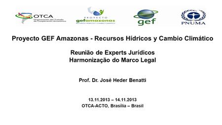 C Proyecto GEF Amazonas - Recursos Hídricos y Cambio Climático
