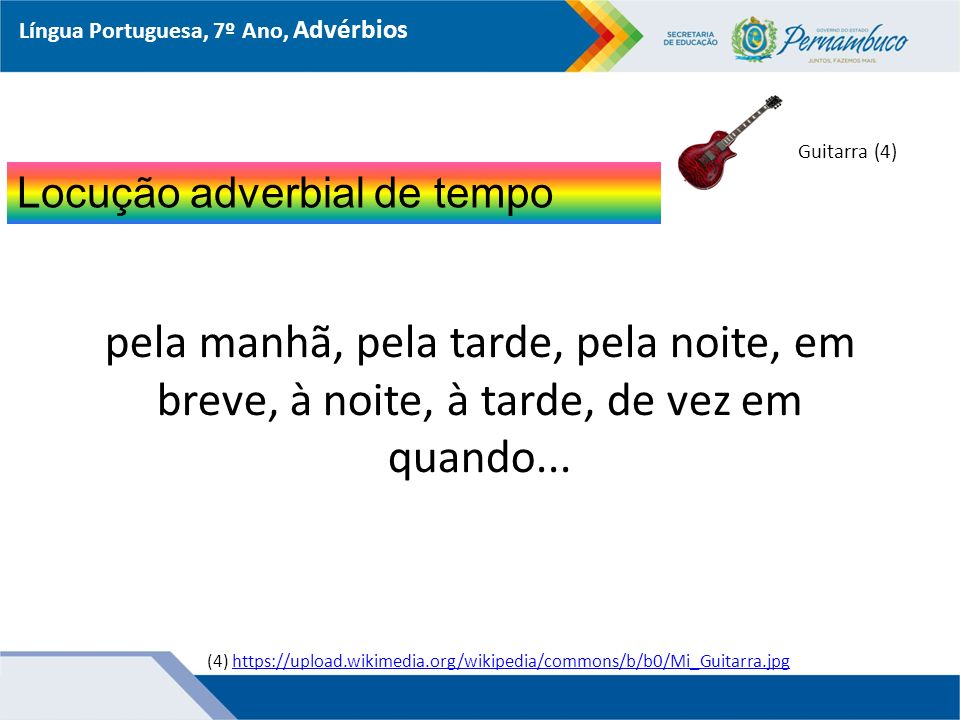 Língua Portuguesa, 7º Ano, Advérbios