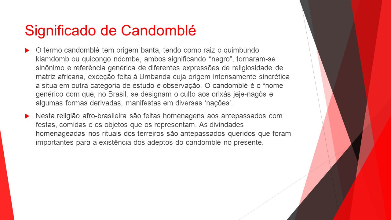 Significado de Candomblé