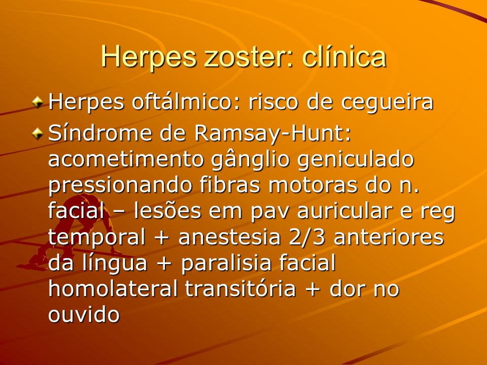 Herpes zoster: clínica