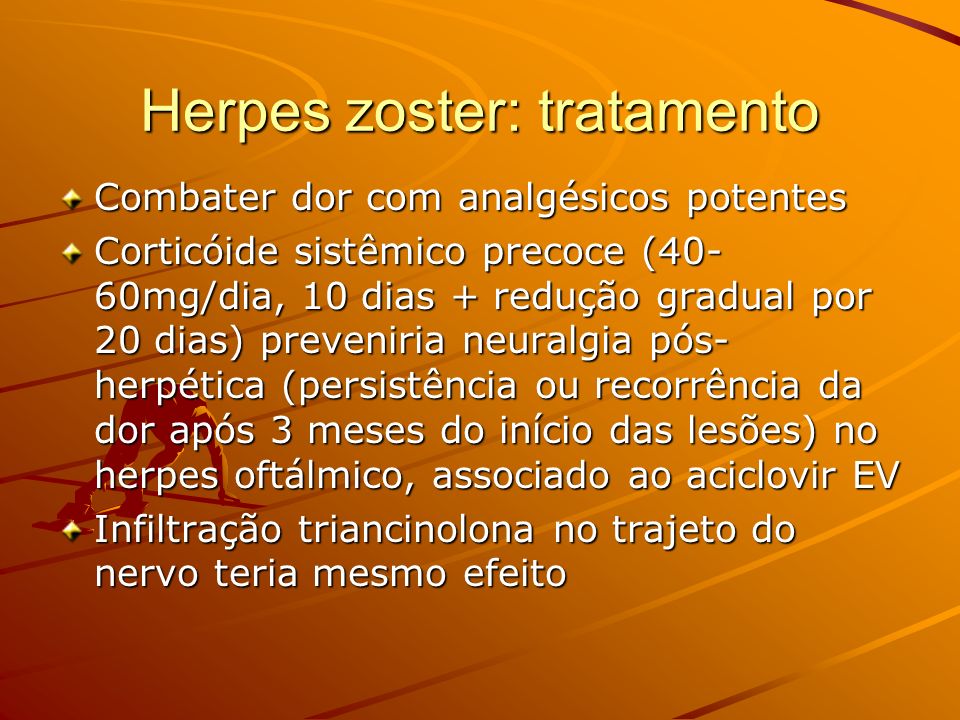 Herpes zoster: tratamento