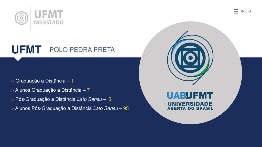 UFMT POLO PEDRA PRETA > Graduação a Distância – 1