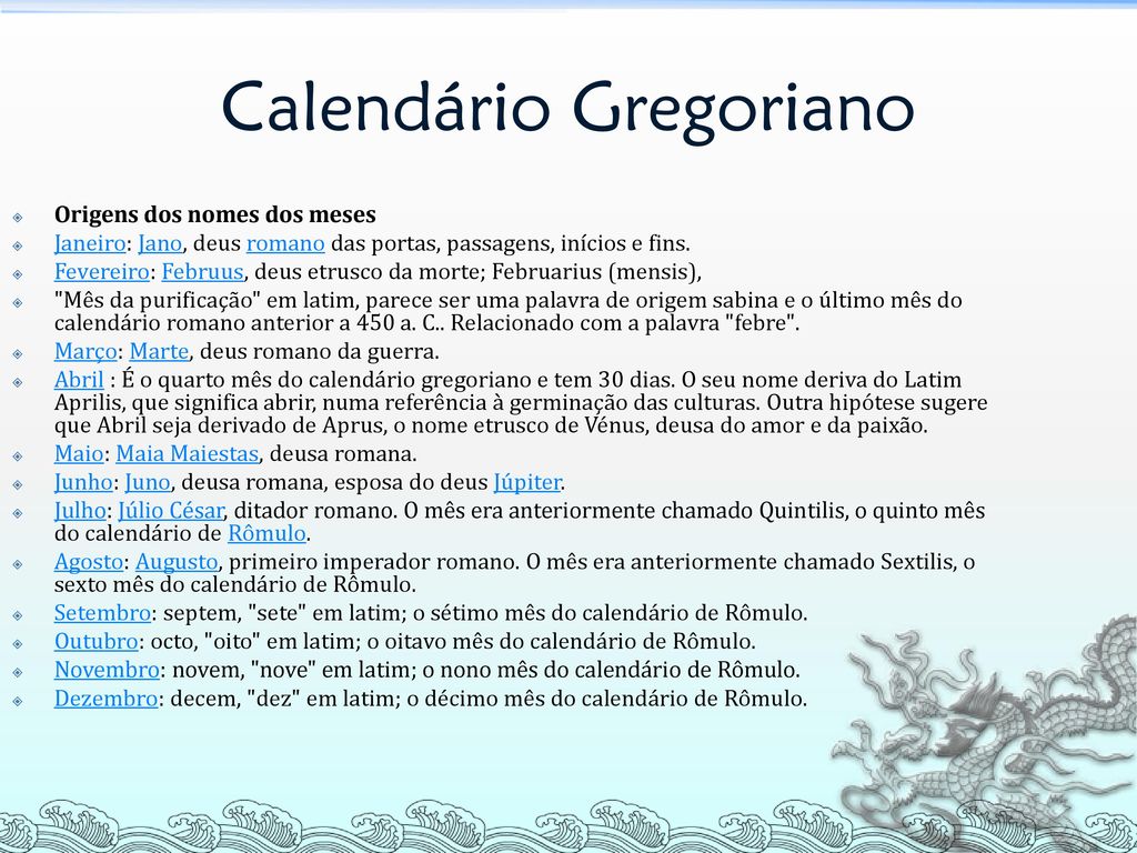 Calendário Gregoriano