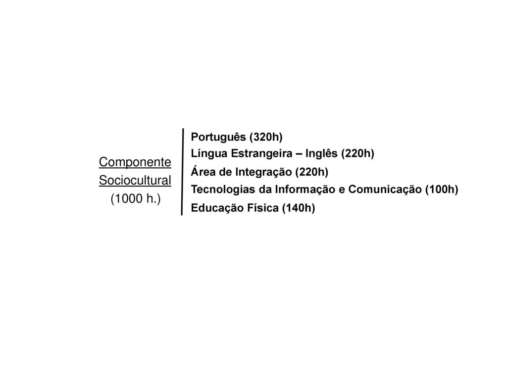 Componente Sociocultural (1000 h.) Português (320h)