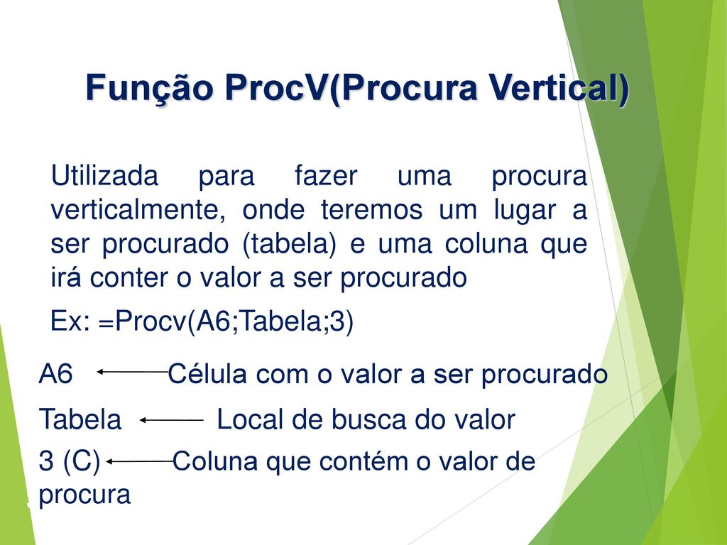 Função ProcV(Procura Vertical)