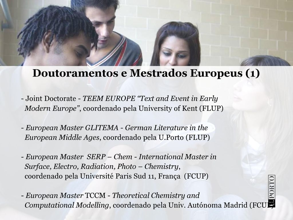 Doutoramentos e Mestrados Europeus (1)