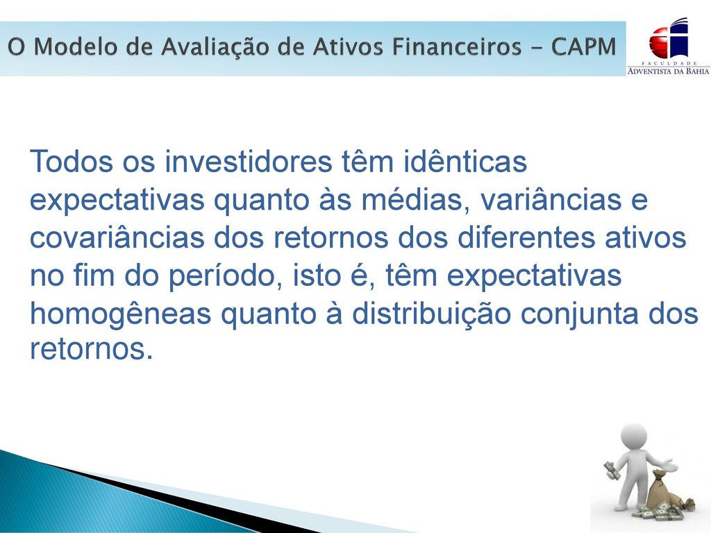 O Modelo de Avaliação de Ativos Financeiros - CAPM