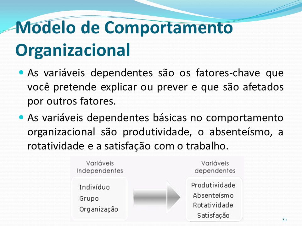 Modelo de Comportamento Organizacional