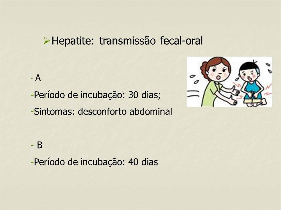 Hepatite: transmissão fecal-oral
